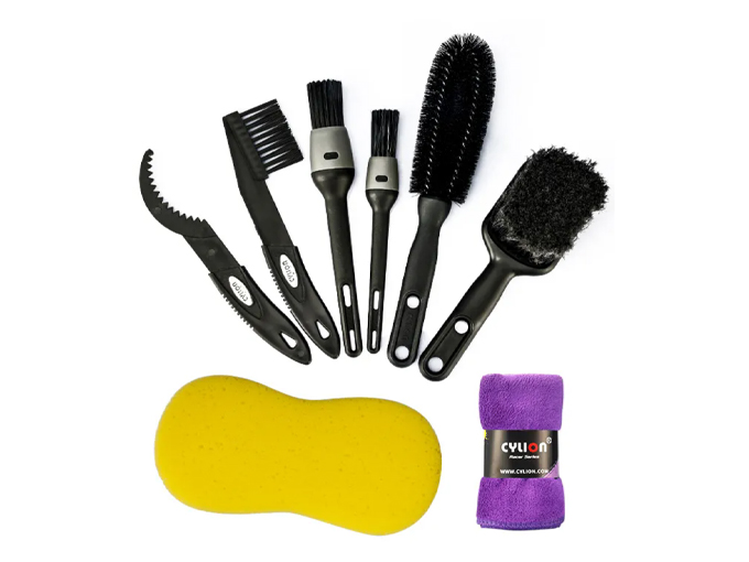 Set de Limpieza Profesional Cylion 8 Piezas – Bicicletas y Motos