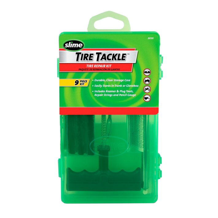 Kit Slime de Reparación de Neumáticos 9 Piezas – Solución Rápida y Organizada